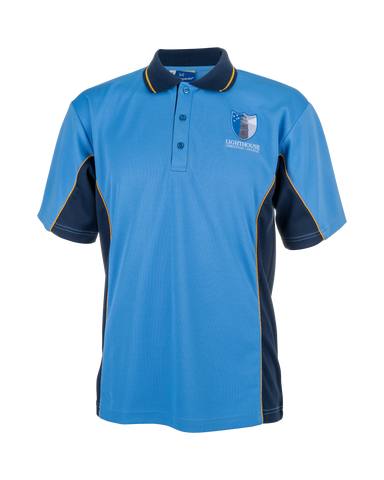 Lighthouse Christian College ELC & Prep - Year 12 Short Sleeve Sports Polo - Unisex Fit