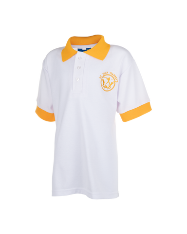 St John Vianney Primary School Short Sleeve Sports Polo - Gold