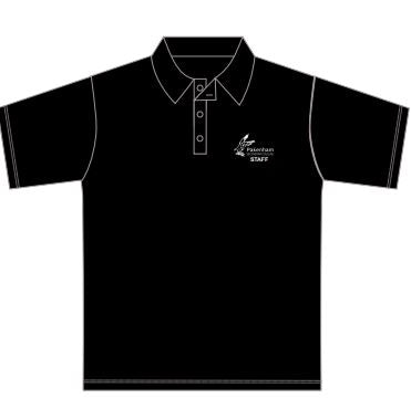 Staff Polo Unisex Fit 95/5 Cotton Elastane - Black