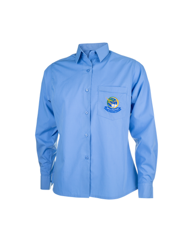 Wellington Secondary College Long Sleeve Deluxe Blouse - Shaped Fit
