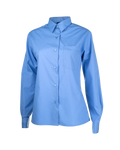 BA Essentials Long Sleeve Deluxe Blouse - Shaped Fit - Vic Blue